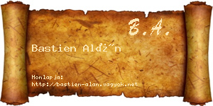 Bastien Alán névjegykártya